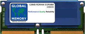 128MB RDRAM SORIMM MEMORY RAM FOR CISCO 11500 SERIES CONTENT SERVICES SWITCHES (CSS5-MEM-144)